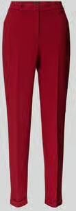 MORE & MORE Slim fit stoffen broek met persplooien model 'Hedi'