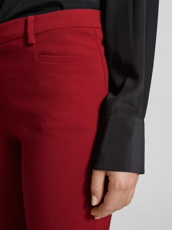 MORE & MORE Slim fit stoffen broek met persplooien model 'Hedi' - Foto 2