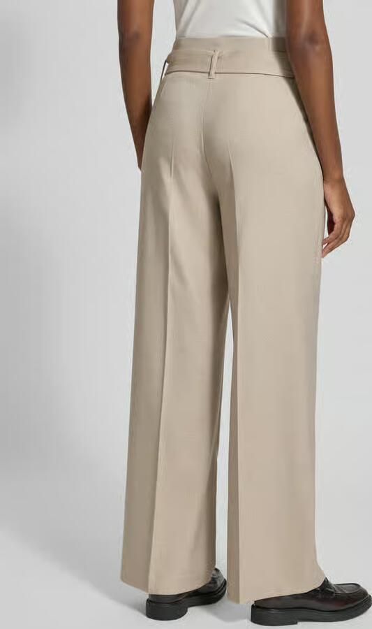 MORE & MORE Stoffen broek met bandplooien