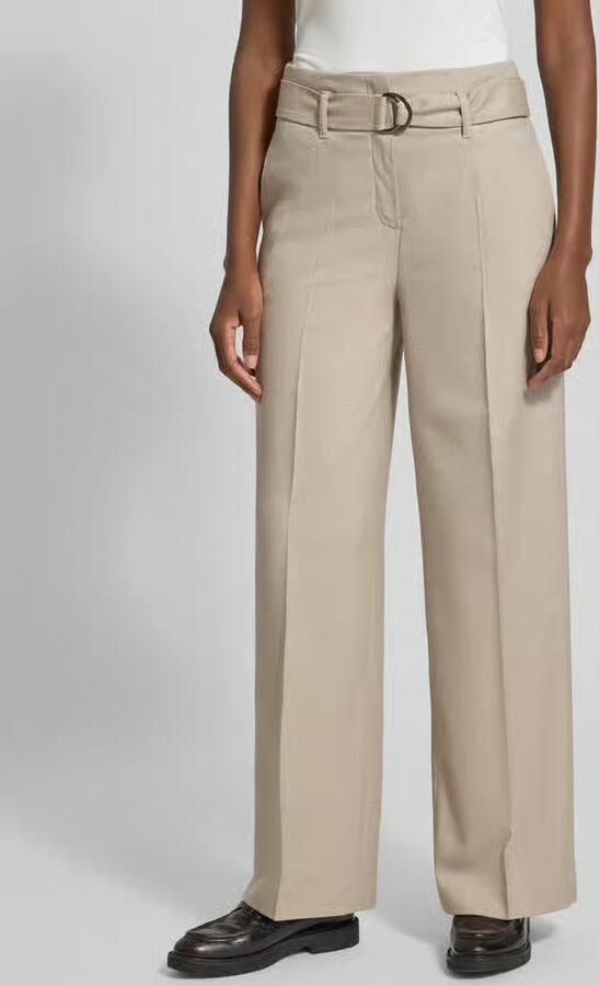 MORE & MORE Stoffen broek met bandplooien - Foto 2