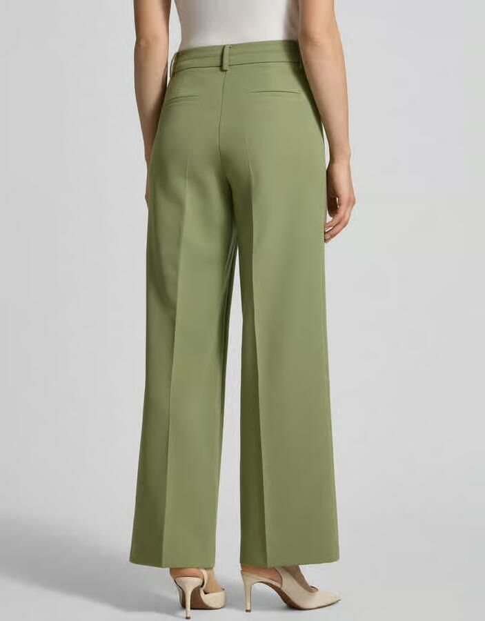 MORE & MORE Stoffen broek met bandplooien