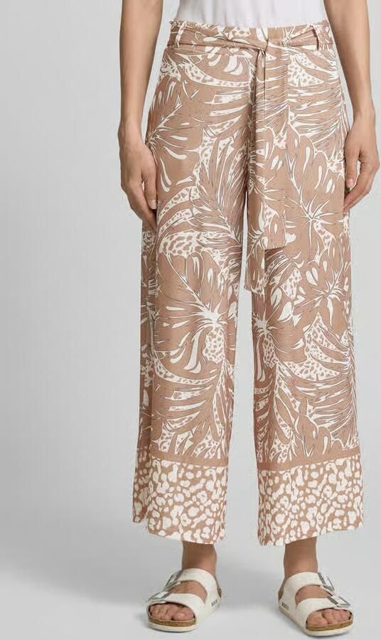 MORE & MORE Stoffen broek met strikceintuur - Foto 3