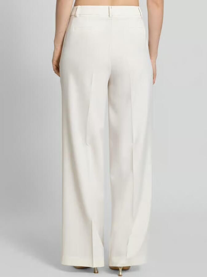 MORE & MORE Stoffen broek van Viscosemix met vouwplooi