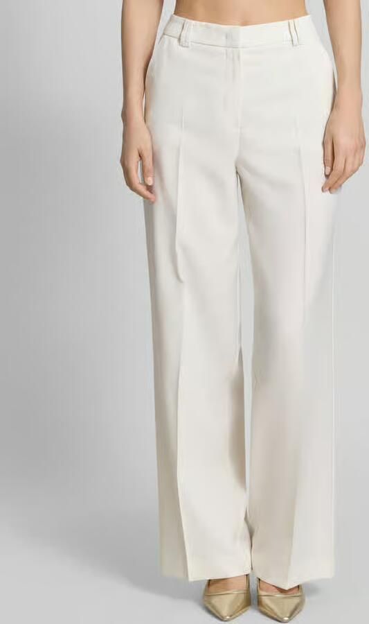 MORE & MORE Stoffen broek van Viscosemix met vouwplooi - Foto 3