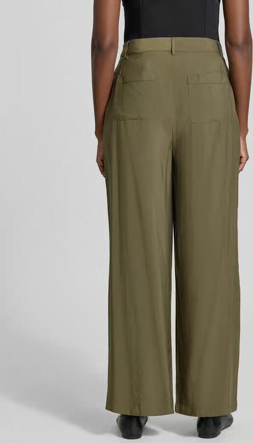 MORE & MORE straight fit broek met bandplooien - Foto 3