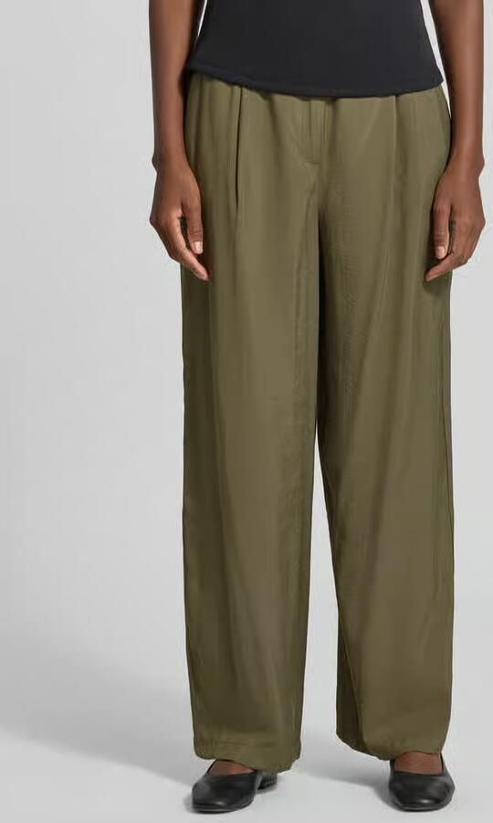 MORE & MORE straight fit broek met bandplooien - Foto 2