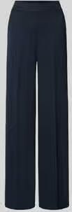 MORE & MORE Straight fit broek van viscosemix met persplooien