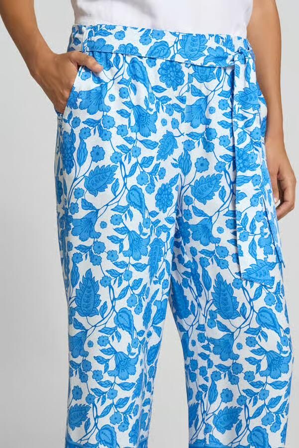 MORE & MORE straight fit stoffen broek van pure viscose