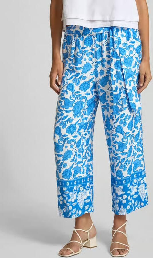 MORE & MORE straight fit stoffen broek van pure viscose - Foto 2