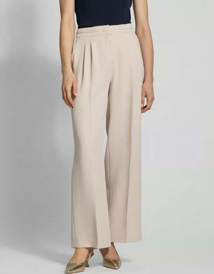 MORE & MORE Straight leg stoffen broek met elastische band - Foto 2