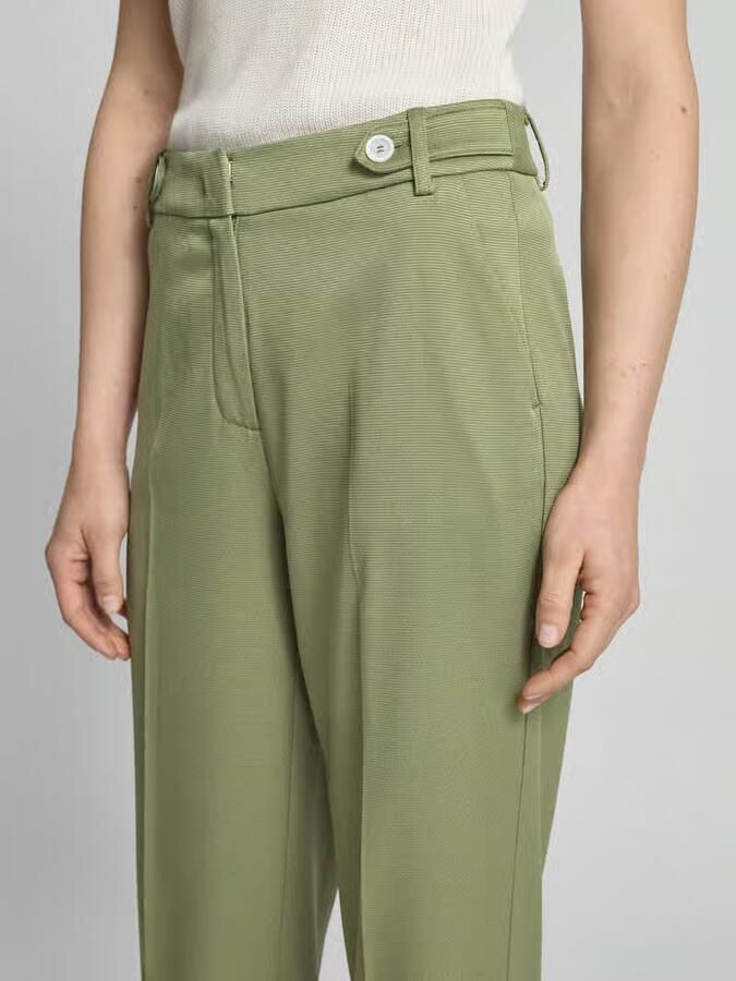 MORE & MORE Straight leg stoffen broek met structuurmotief - Foto 2