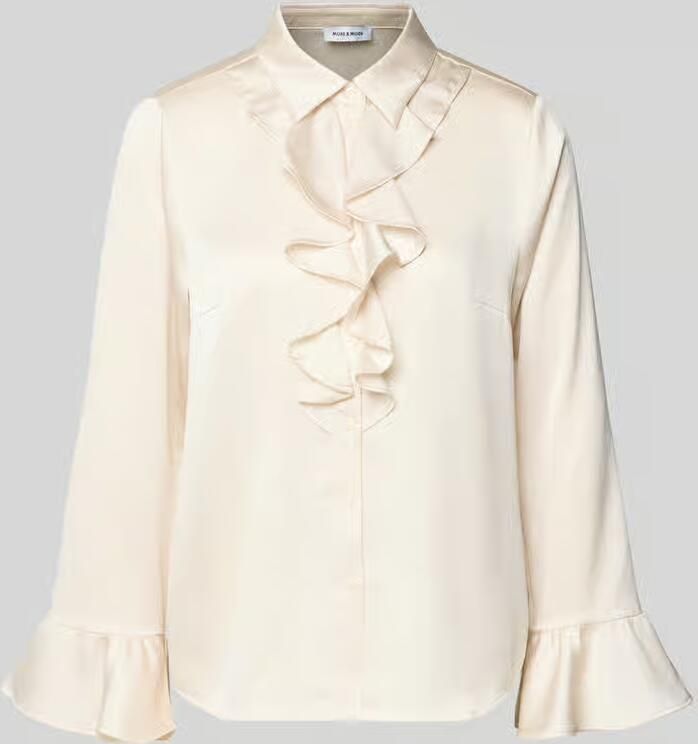 MORE & MORE Strikblouse met Overhemdkraag - Foto 2