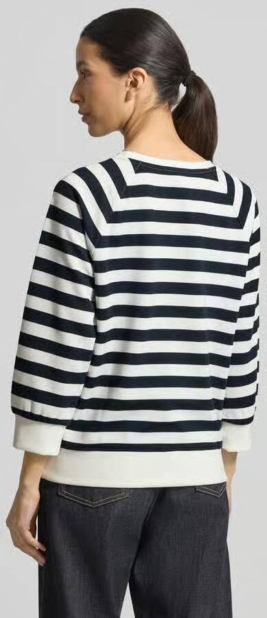 MORE & MORE sweatshirt met ronde hals en 3 4-mouw - Foto 3