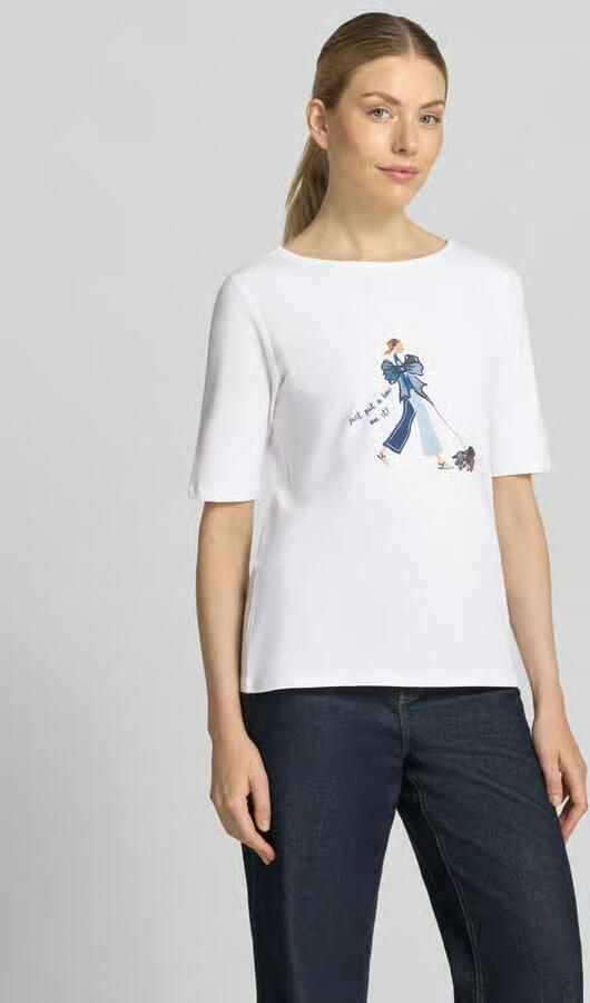 MORE & MORE T-shirt met boothals - Foto 3