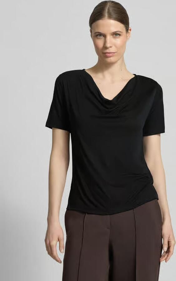 MORE & MORE T-shirt met Cascadehals - Foto 2