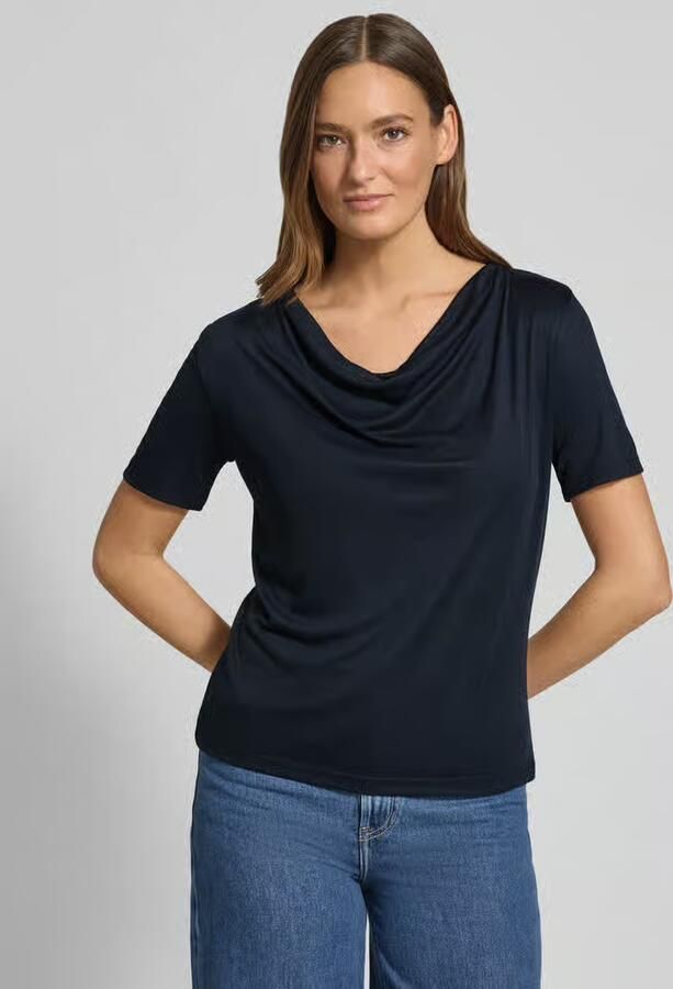 MORE & MORE T-shirt met Cascadehals - Foto 3
