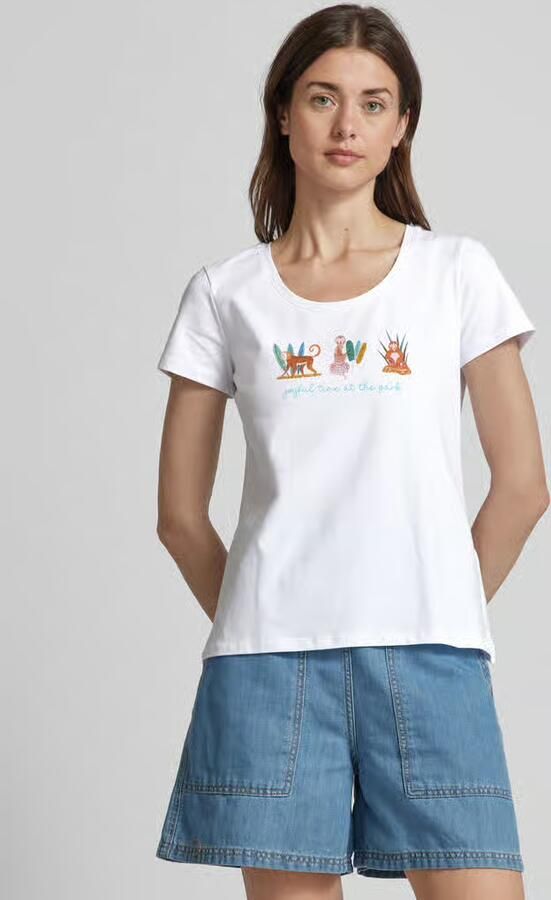 MORE & MORE T-shirt met labelprint - Foto 2