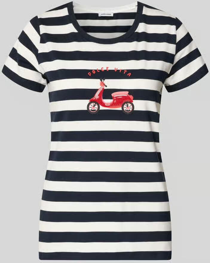 MORE & MORE T-shirt met motiefprint en ronde hals - Foto 2