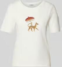 MORE & MORE T-shirt met motiefprint en ronde hals