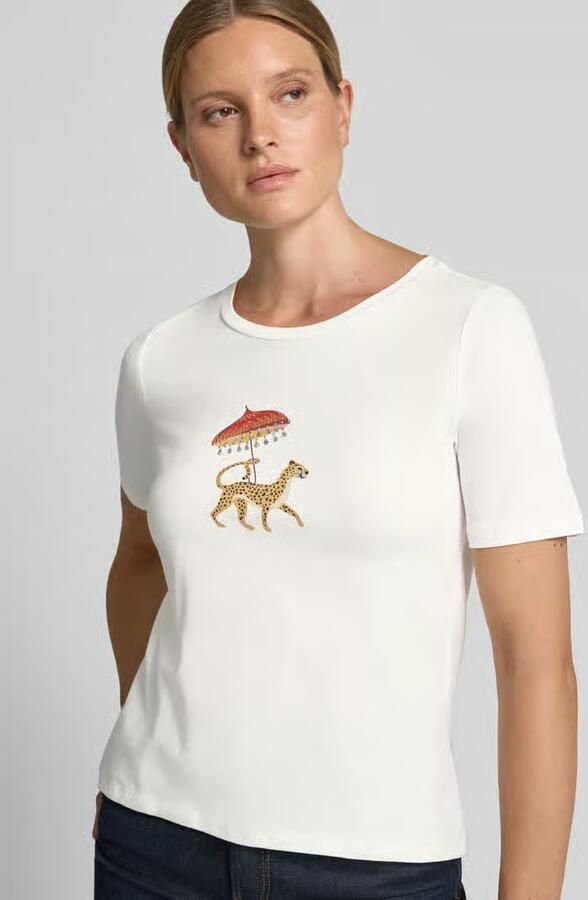MORE & MORE T-shirt met motiefprint en ronde hals - Foto 2