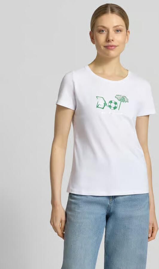 MORE & MORE T-shirt met motiefprint en ronde hals - Foto 3