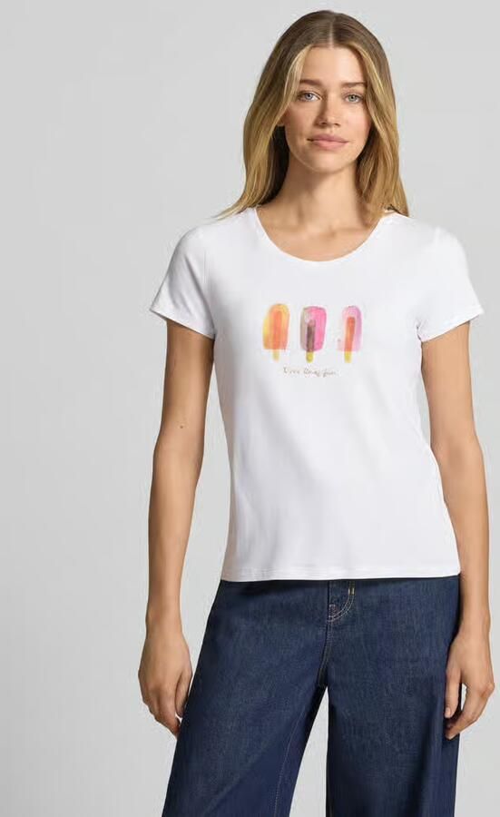 MORE & MORE T-shirt met motiefprint en ronde hals - Foto 3