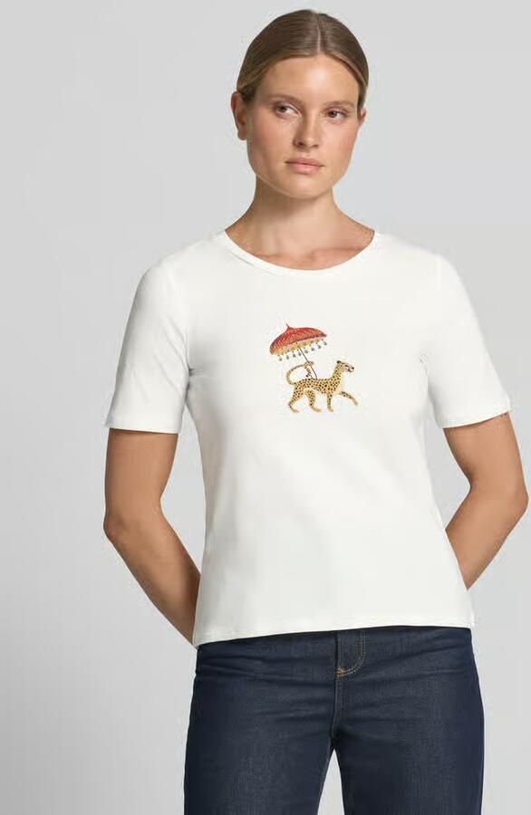 MORE & MORE T-shirt met motiefprint en ronde hals - Foto 2