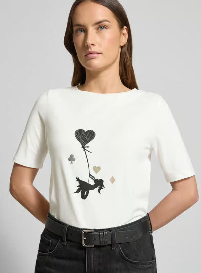 MORE & MORE T-shirt met motiefprint