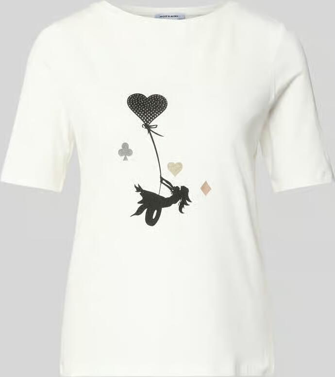 MORE & MORE T-shirt met motiefprint - Foto 2