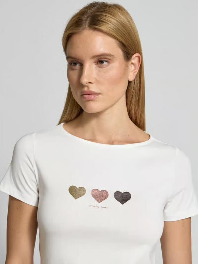MORE & MORE T-shirt met motiefprint