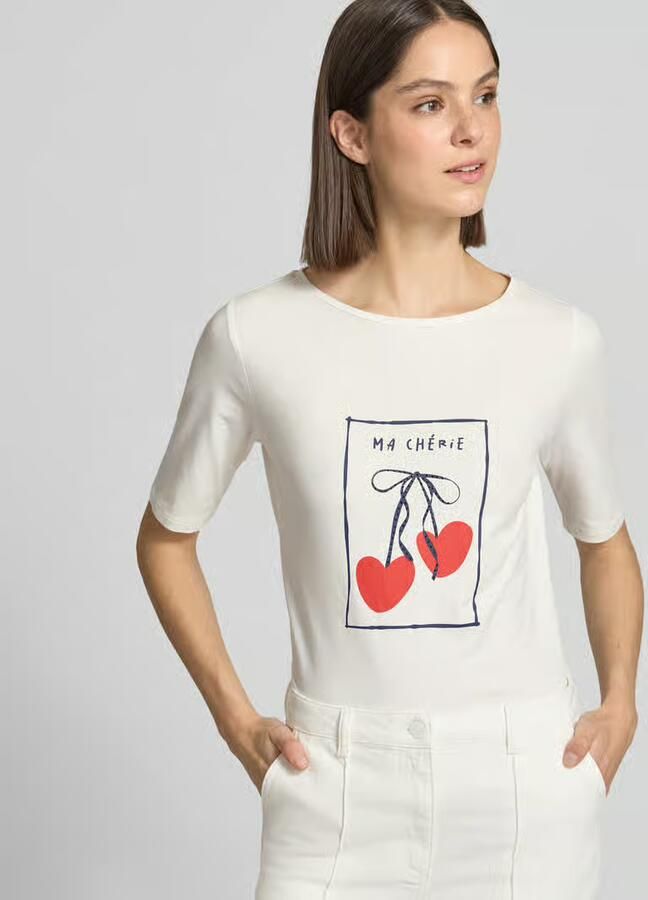 MORE & MORE T-shirt met motiefprint