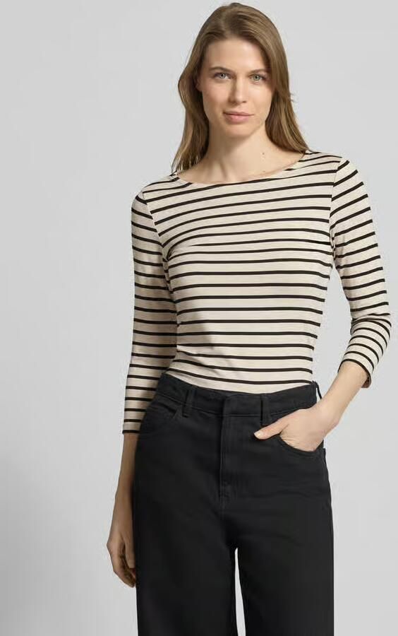 MORE & MORE T-shirt met ronde hals en 3 4-mouw - Foto 3