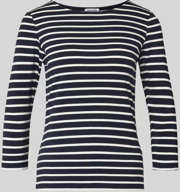 MORE & MORE T-shirt met ronde hals en 3 4-mouwen - Foto 2
