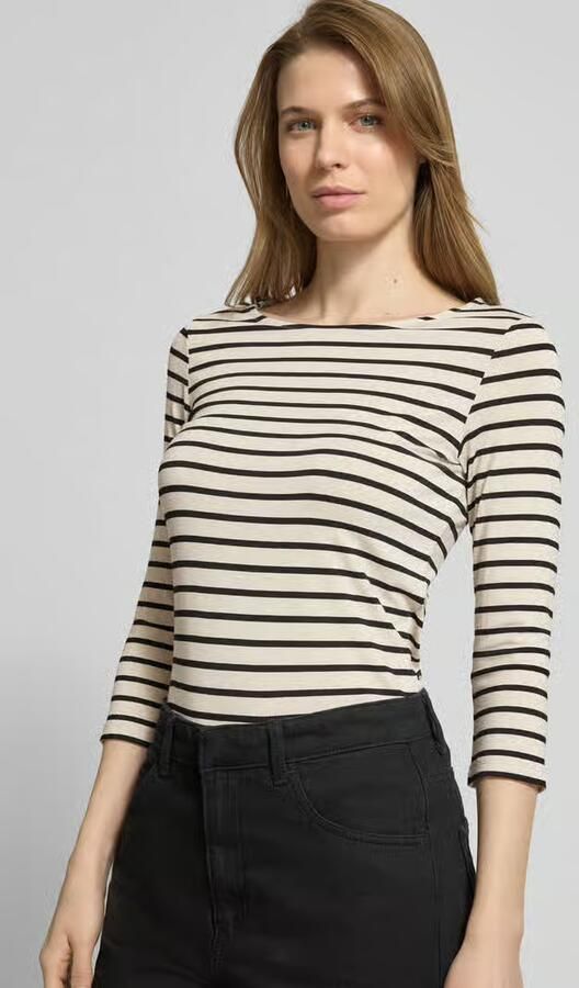 MORE & MORE T-shirt met ronde hals en 3 4-mouw - Foto 4