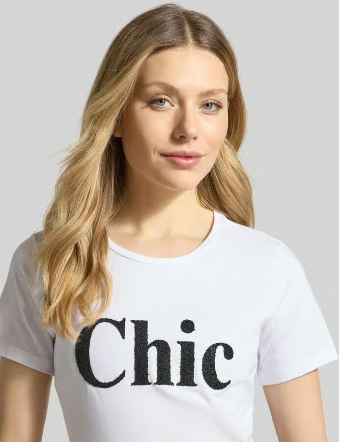 MORE & MORE T-shirt met ronde hals en Parels - Foto 2