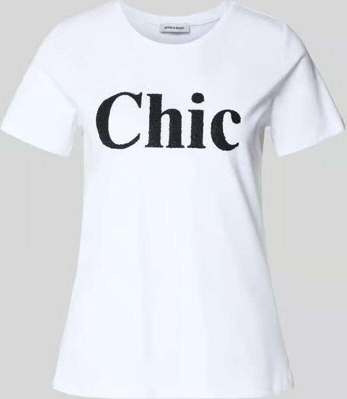 MORE & MORE T-shirt met ronde hals en Parels - Foto 3