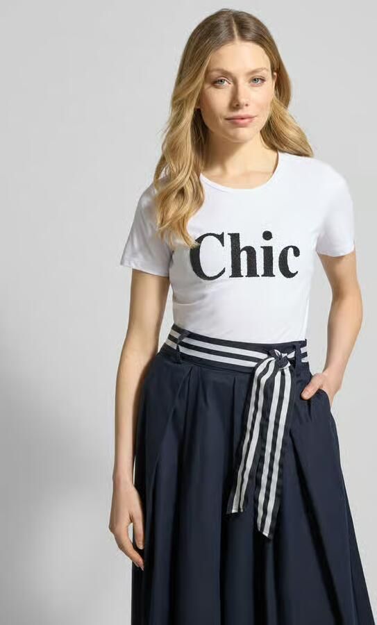 MORE & MORE T-shirt met ronde hals en Parels - Foto 4