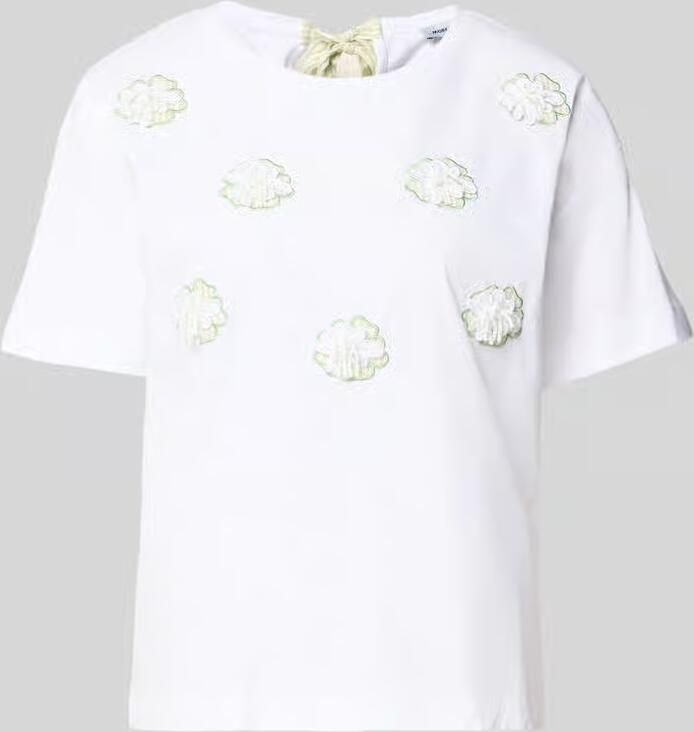 MORE & MORE T-shirt met stitchings en ronde hals - Foto 4