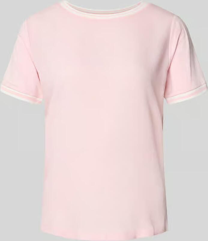 MORE & MORE T-shirt van Mix van viscose en elastaan met ronde hals