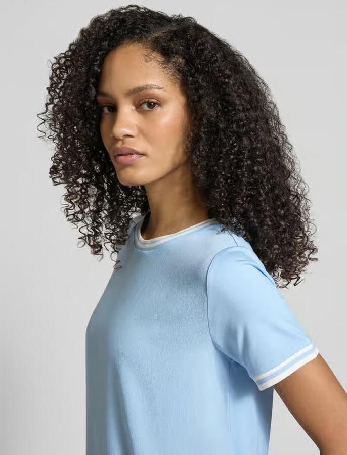 MORE & MORE T-shirt van Mix van viscose en elastaan met ronde hals - Foto 2