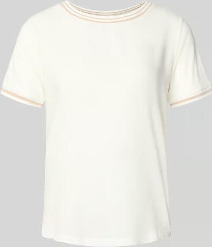 MORE & MORE T-shirt van Mix van viscose en elastaan met ronde hals