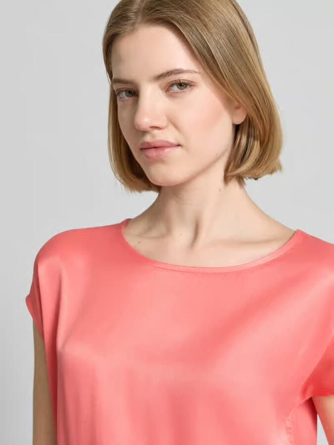 MORE & MORE T-shirt van mix van viscose en elastaan met ronde hals