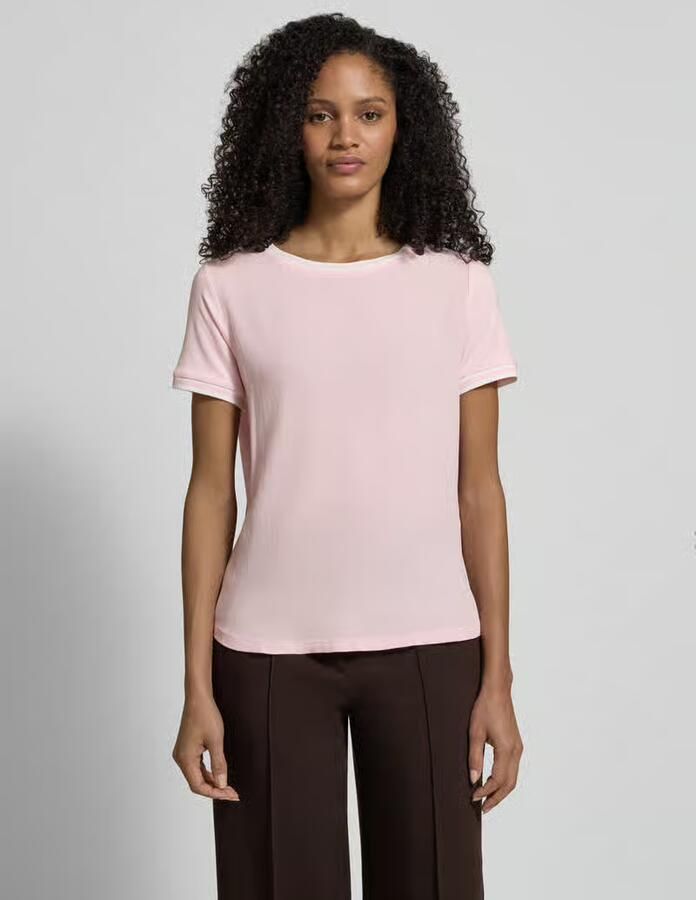 MORE & MORE T-shirt van Mix van viscose en elastaan met ronde hals - Foto 2