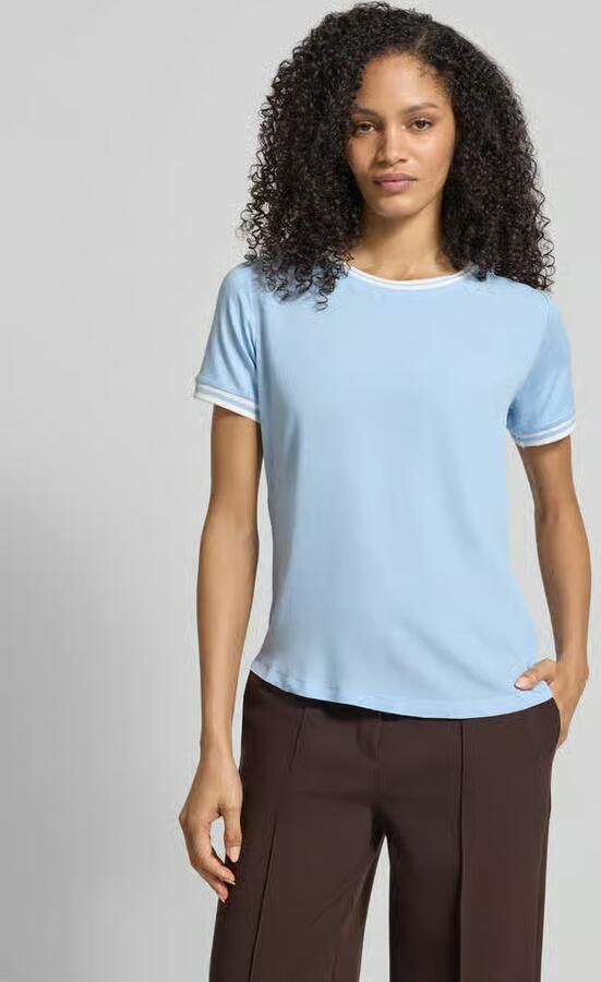 MORE & MORE T-shirt van Mix van viscose en elastaan met ronde hals - Foto 4