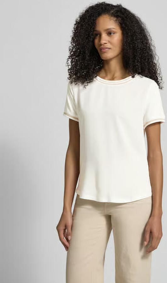 MORE & MORE T-shirt van Mix van viscose en elastaan met ronde hals - Foto 3