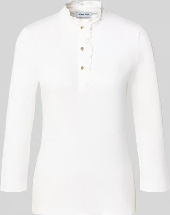 MORE & MORE T-shirt van viscosemix met ruches