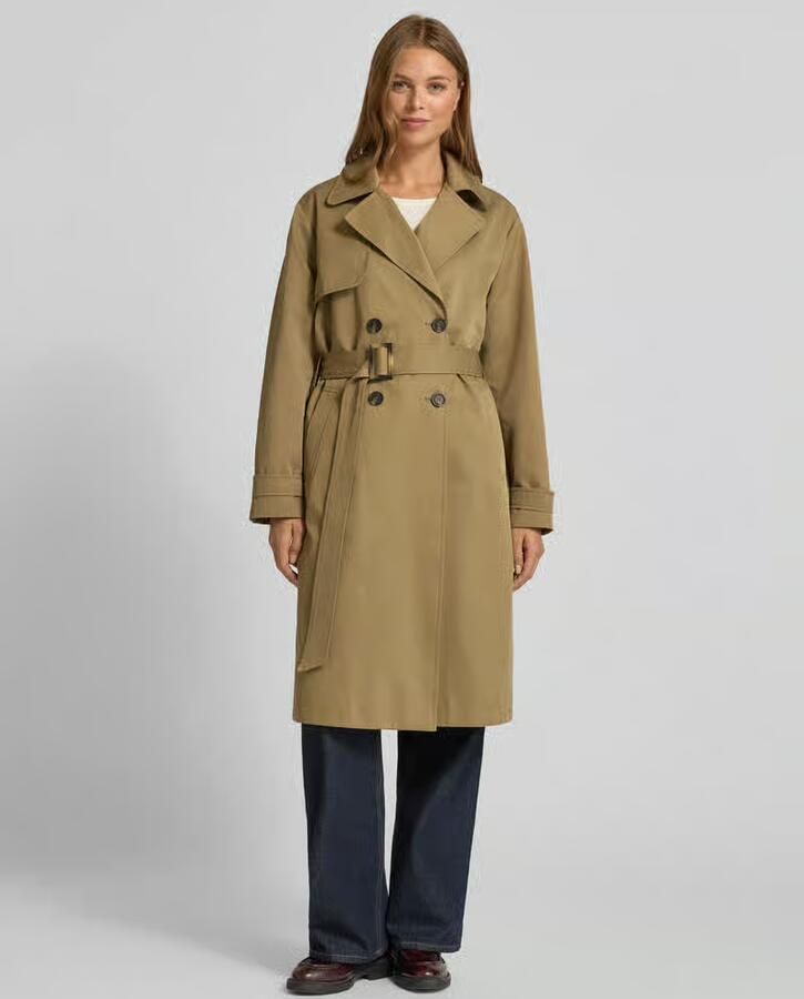 MORE & MORE Trenchcoat van katoenmix met reverskraag - Foto 2