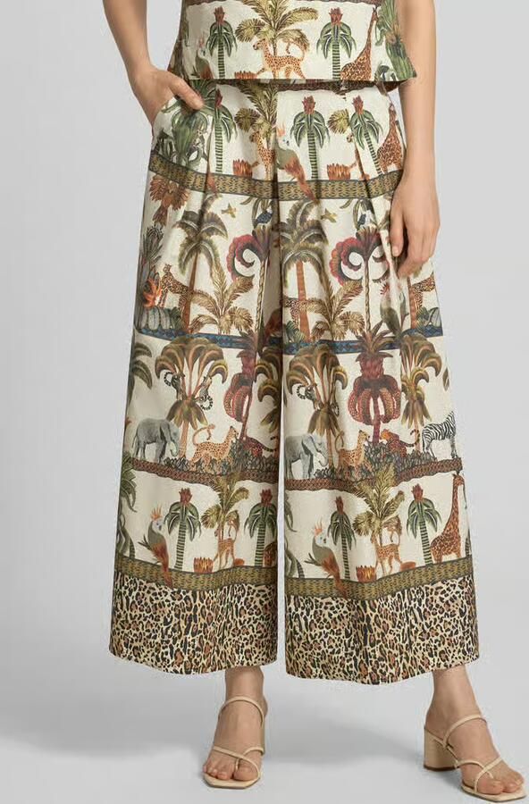 MORE & MORE wide leg broek in all-over look - Foto 2