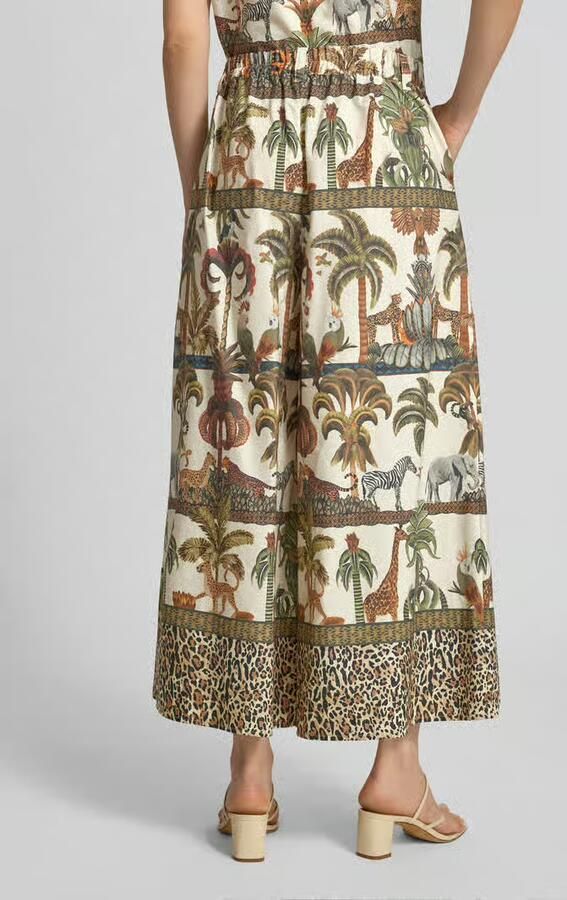 MORE & MORE wide leg broek in all-over look - Foto 3