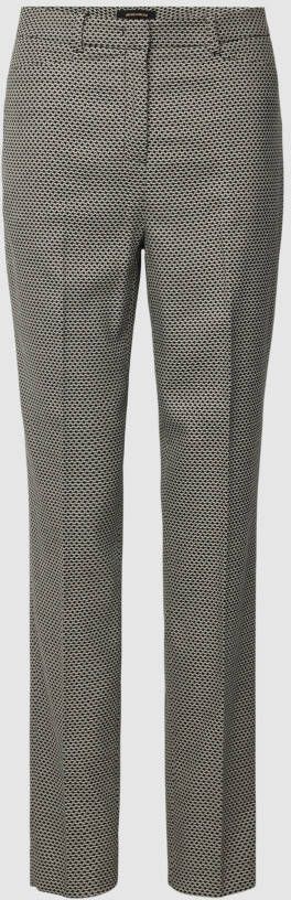 MORE & MORE Stoffen broek met all-over motief